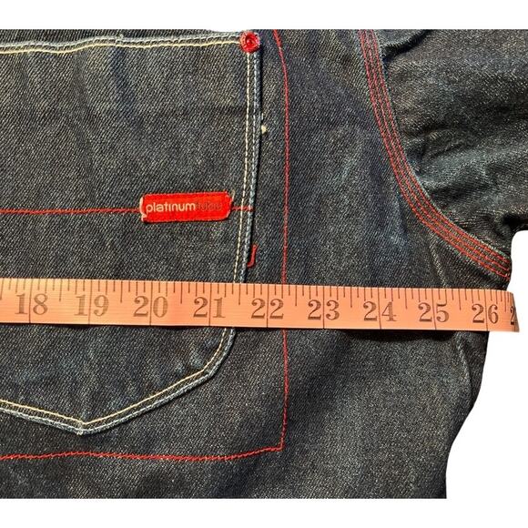 Vtg 90s Y2k Platinum Fubu Muhammad Ali Oversized Denim Jacket Sz L Hip Hop FLAWS - Picture 7 of 15